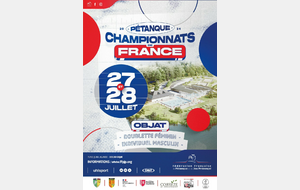 Championnats de France Doublette Féminin  & Individuel Masculin :  Objat au centre de toutes les attentions