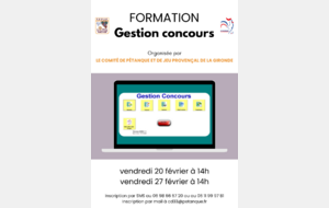 Formations Gestion Concours - février 2026