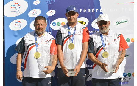 Championnats de France Triplette Jeu Provençal :  Gosselin - Torres - Rodriguez gardent le titre dans le Var