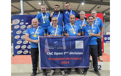 Le CMO Bassens Champion de France CNC 1 2024 !